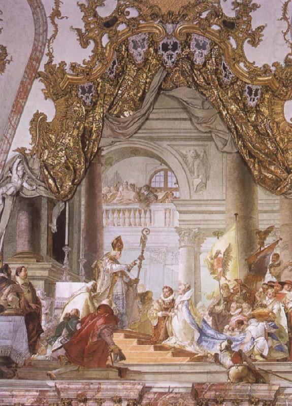 Giovanni Battista Tiepolo The Marriage of the emperor Frederick Barbarosa and Beatrice of Burgundy china oil painting image